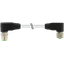 M12 male 90° / M12 female 90° A-cod. shielded PUR 8x0.25 gy  8m thumbnail 2