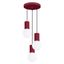 Pendant lamp HALO 3P burgundy thumbnail 3