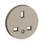 2P+E 13A BS STANDARD SOCKET TITANIUM thumbnail 1