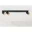 KAMI, ceiling-mounted light, 3x max. 10W, GU10, black/gold thumbnail 1