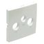 COVER PLATE FOR R-TV-SAT SOCKETS ICE thumbnail 1