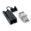 Socket with strain relief housing 2-pole light gray thumbnail 2
