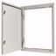 BPA-U-3S-800/17 3-component flush-mounting door frame with door, open air, double-bit lock, IP43, HxW=1760x800mm thumbnail 1