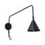 Wall lamp NOX 1 black with a switch thumbnail 2