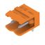 PCB plug-in connector, male header, open side, THT solder connection, 5.00 mm, Number of poles: 2, 90°, Solder pin length (l): 3.2 mm, tinned, orange, Box thumbnail 4