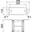 SLGBE 1150 FT Adjustable bend element for cable ladder 110x500 thumbnail 2