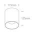 BLACK 30W WW IP20 45deg 230V DARK LIGHT thumbnail 2