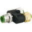 T-Coupler M12 male / 2x M12 female A-cod. 5-pol. / 2x 4-pol. PU = 50 thumbnail 1