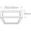 ANTHRACITE E27 2x12W PLAFO IP54 thumbnail 5
