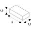 GLENOS industrial profile ceiling-mounted bracket, 2 pcs. thumbnail 2