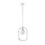 Modern Avola Pendant Lamp White with Silver thumbnail 3