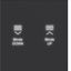 KNX pushbutton cover, 1-position, with backlight, A.x/C.x, matte black thumbnail 1