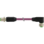 M12 male 90° / M12 female 90° A-cod. PUR AWG24+22 shielded vt UL/CSA+d thumbnail 1