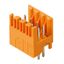 PCB plug-in connector, male header, open side, THT solder connection, 3.50 mm, Number of poles: 6, 180°, Solder pin length (l): 3.5 mm, tinned, orange, Box thumbnail 3