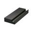 GLENOS professional wall mounting bracket profile, 20 cm, black, incl. end caps thumbnail 1