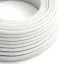 Cotton Pure White Textile Cable - The Original Creative-Cables - RC01 round 2x0.75mm / 3x0.75mm thumbnail 1