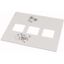 XMN242404CV Front cover, +mounting kit, for NZM2, vertical, 4p, HxW=600x425mm, grey thumbnail 1