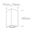 BLACK WALL LIGHT GU10 10W IP65 thumbnail 2