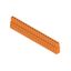 PCB plug-in connector, female header, closed side, THT solder connection, 5.08 mm, Number of poles: 21, 180°, Solder pin length (l): 3.2 mm, tinned, orange, Box thumbnail 2