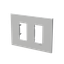 Frame 1+1 modules - ABB logo - Silver thumbnail 2