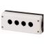 M22-I4-PG Surface mounting enclosure, RAL 7035, Number of locations: 4 thumbnail 1