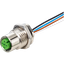 M12 female recept. A-cod. rear PUR-wires 5x0.34 1.5m thumbnail 1