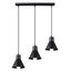 HANGING LAMP TALEJA 3 BLACK E27 3X60W IP20 thumbnail 1