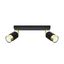 CEILING LAMP NERO 2 BLACK/GOLD GU10 2X40W IP20 thumbnail 2