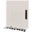 XSDMLV40606 Device area door, ventilated, IP42, left, HxW=600x600mm, grey thumbnail 1