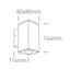 BLACK COB LED 2x6W WW IP54 230V thumbnail 2