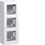 Housing incl. cover frame, 3-way, tall, surface-mount, A.8, matte light white thumbnail 1