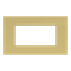 Frame - 1-gang / 4-modules - Niessen logo - Noble - Matt Gold thumbnail 1