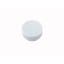 M22-XDH-W Button plate, raised white, blank thumbnail 1