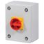 P1-32/SE1/SVB/N Main switch, P1, 32 A, surface mounting, 3 pole + N, Emergency switching off function, With red rotary handle and yellow locking ring, Lockable in the thumbnail 6