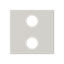 Cover plate - KNX 1/2-gang sensors - 2M - Dune thumbnail 1