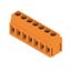 Printed circuit board terminals, 5.00 mm, Number of poles: 7, 90°, Solder pin length (l): 3.5 mm, tinned, orange, Clamping yoke connection, Clamping range, max. : 2.5 mm², Box thumbnail 2