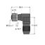 Field-Wireable Connector Female Connector M12 × 1, Angled   HA8241-0 thumbnail 1