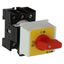On-Off switch, P1, 40 A, service distribution board mounting, 3 pole, Emergency switching off function, with red thumb grip and yellow front plate thumbnail 13