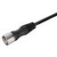 Sensor/actuator line, One end without connector, M23, Number of poles: 19, 1 m, Female socket, straight, Shielded: No, LED: No, Sheath material: PUR, Halogen: No thumbnail 1