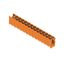 PCB plug-in connector, male header, open side, THT solder connection, 5.00 mm, Number of poles: 14, 180°, Solder pin length (l): 3.2 mm, tinned, orange, Box thumbnail 4