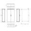 Compact enclosure 2 door IP54 H=1800 W=1000 D=400 mm thumbnail 3