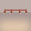 CEILING LAMP WITH SPOTLIGHTS ON A RED CARBON STRIP 4XGU10 thumbnail 7