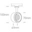 WHITE COB 8W WW TRACK SPOT 230V DIMMABLE thumbnail 2