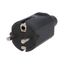 Plug 1106 230V/16A rubber black IP20 thumbnail 2