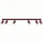 Ceiling lamp RING 6L burgundy thumbnail 1