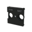 Cover plate for TV-R/SAT - 2M - Matt Black thumbnail 2