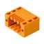 PCB plug-in connector, male header, Flange, THT solder connection, 3.50 mm, Number of poles: 6, 90°, Solder pin length (l): 3.5 mm, tinned, orange, Box thumbnail 4