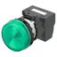M22N Indicator, Plastic flat, Green, Green, 6 VDC, push-in terminal thumbnail 1