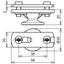 Conductor holder with flange ZDC for Fl -30mm St/tZn with M8 female th thumbnail 2
