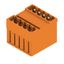PCB plug-in connector, male header, closed side, THT solder connection, 5.00 mm, Number of poles: 10, 180°, Solder pin length (l): 3.2 mm, tinned, orange, Box thumbnail 3
